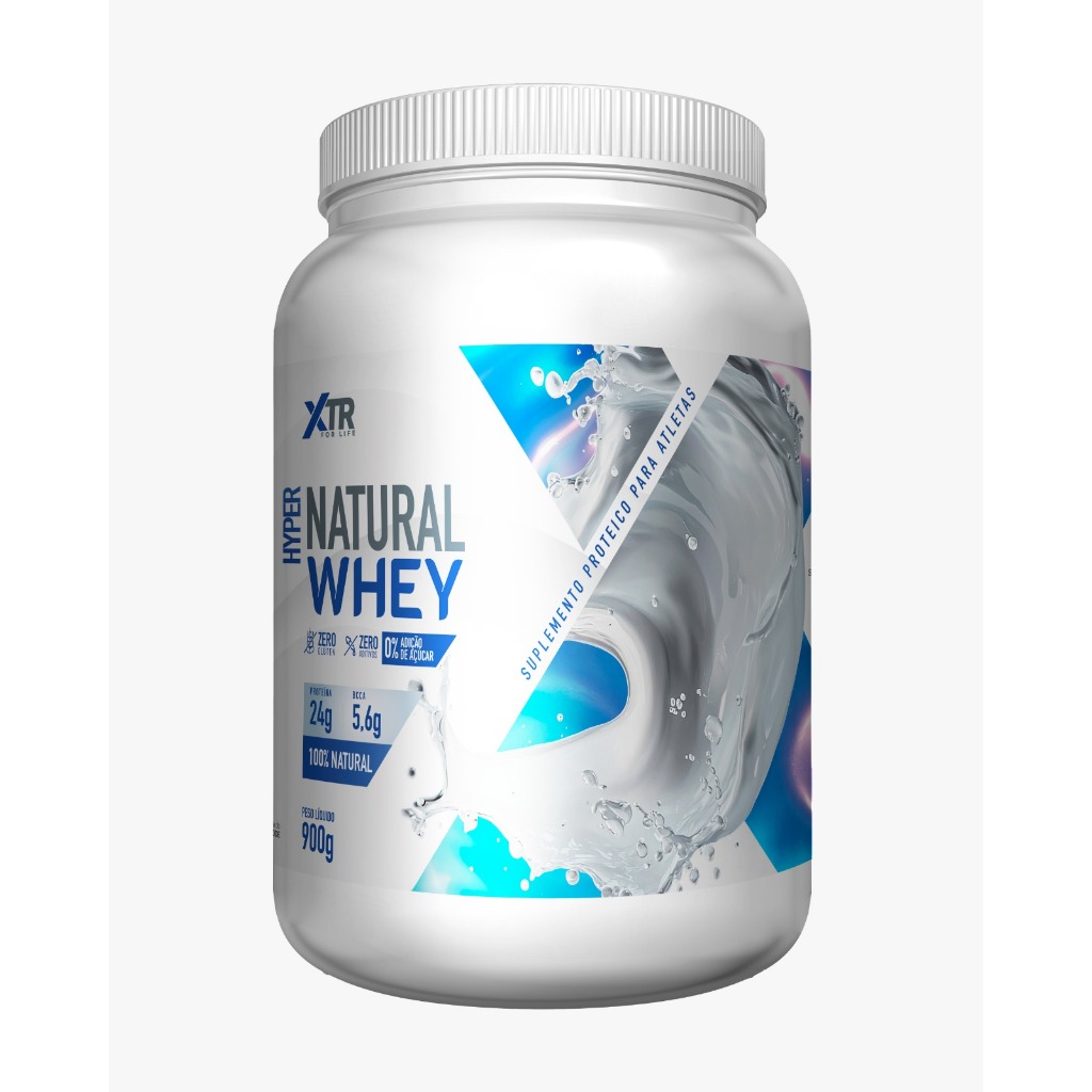 Whey Protein 2W Natural 900g Isolado e Concentrado 24g Proteína sem Sabor