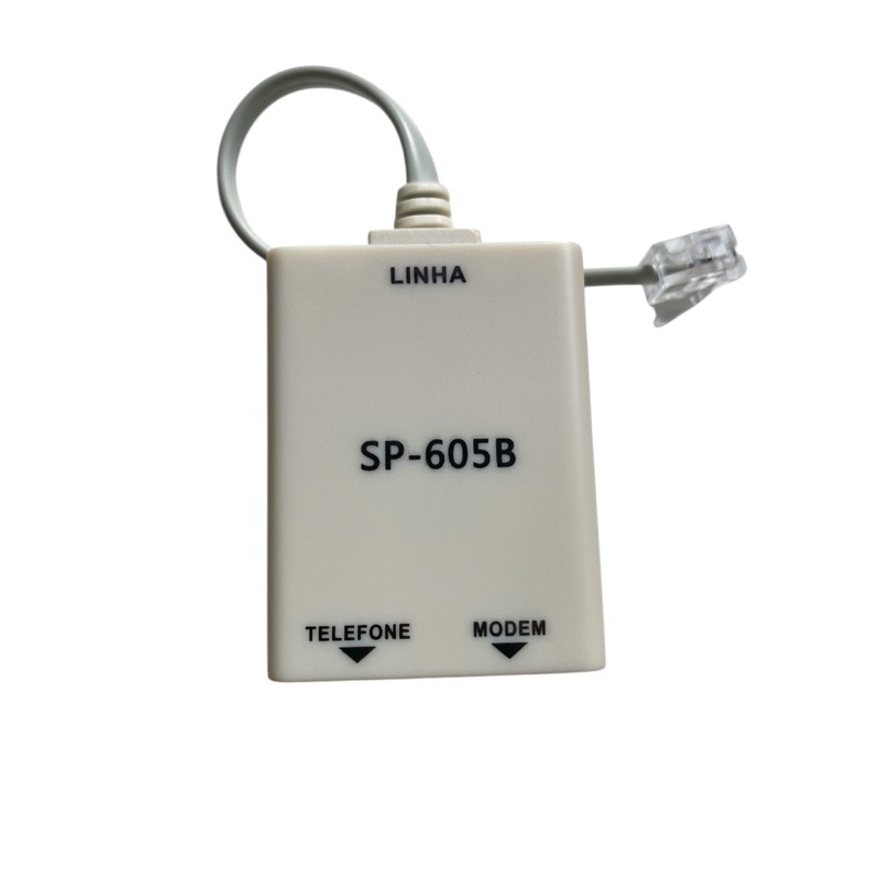 Kit 02 Micro Filtro Adsl Duplo Telefone Modem Internet Duplo