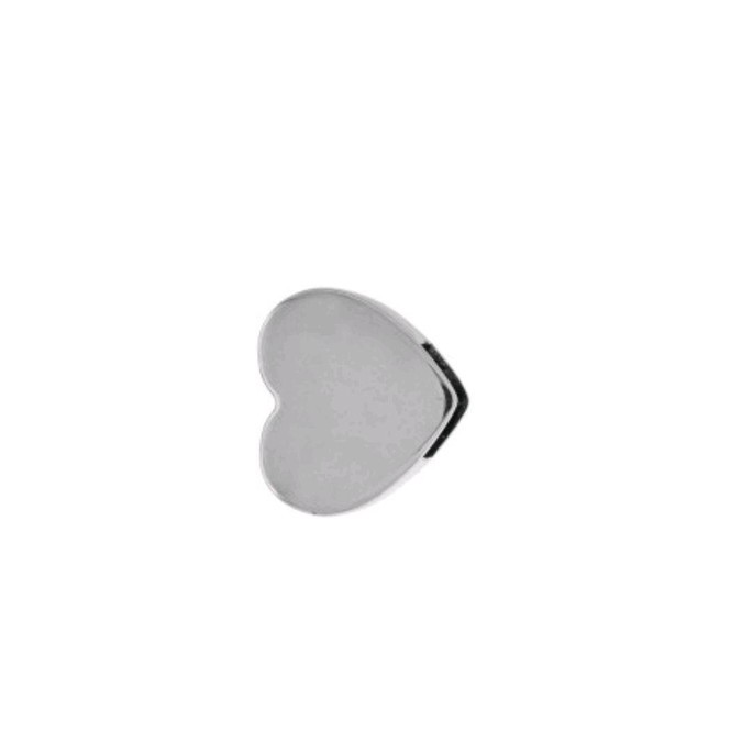 Passador Coração Prateado Enfeite Artesanato Metal para Pulseira Bijoux Bijuteria Fina PRONTA-ENTREGA