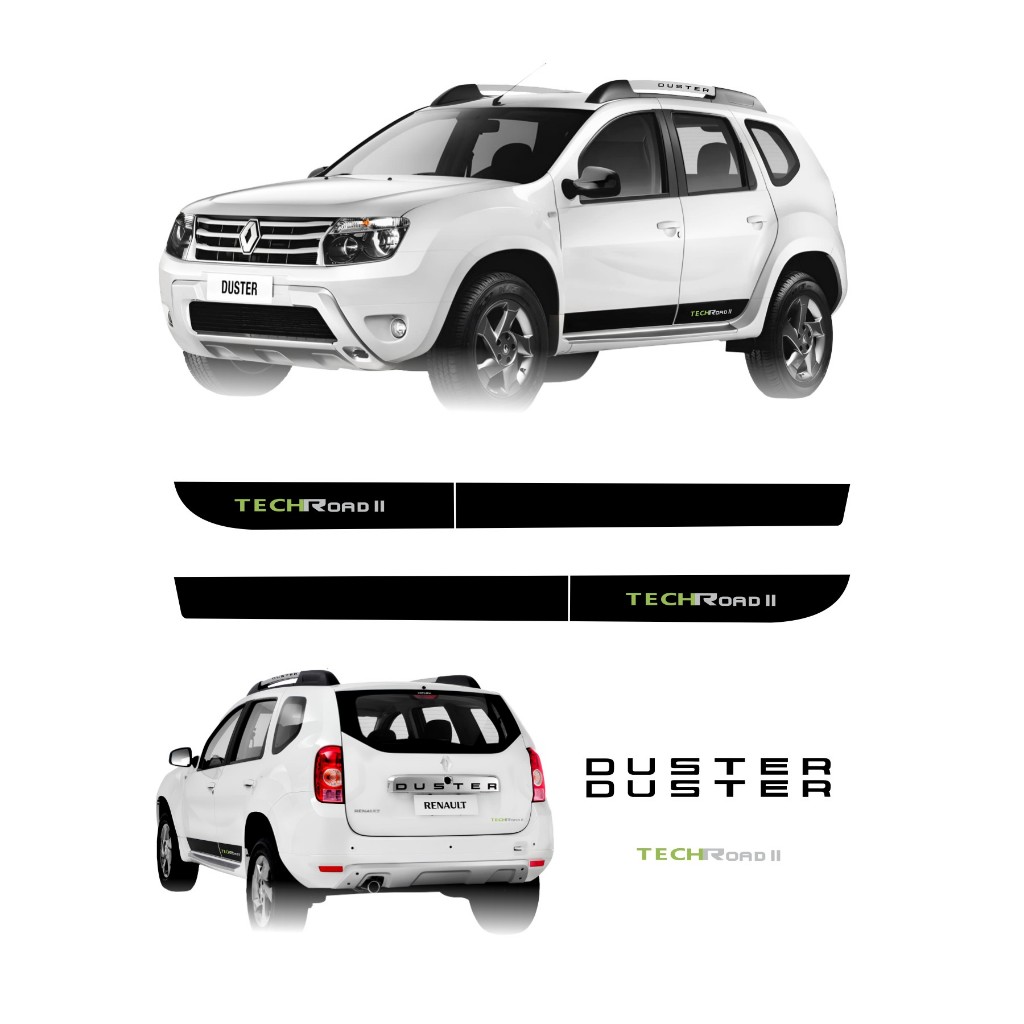 Kit Adesivos Duster Techroad II Lateral Traseira E Rack Renault