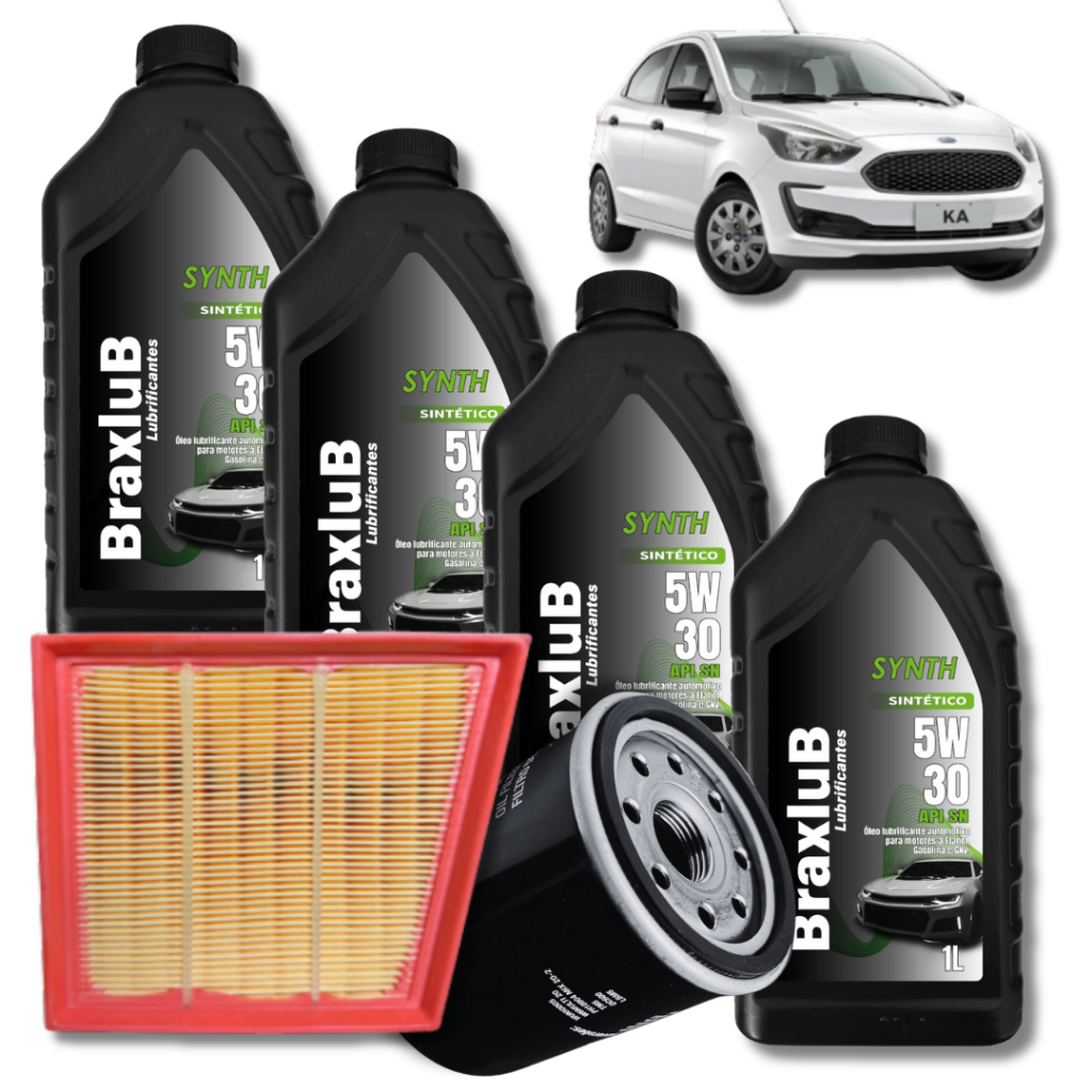 KIT TROCA DE ÓLEO 5W30 + FILTROS FORD KA 2019