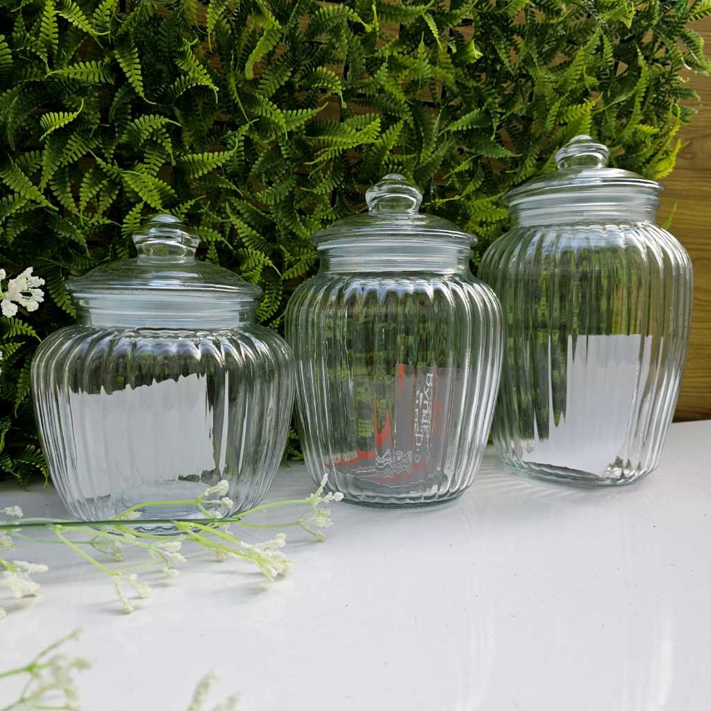 Pote de vidro Hermético grosso porta mantimentos Lines 1,4 L/1,9L/2,2 L