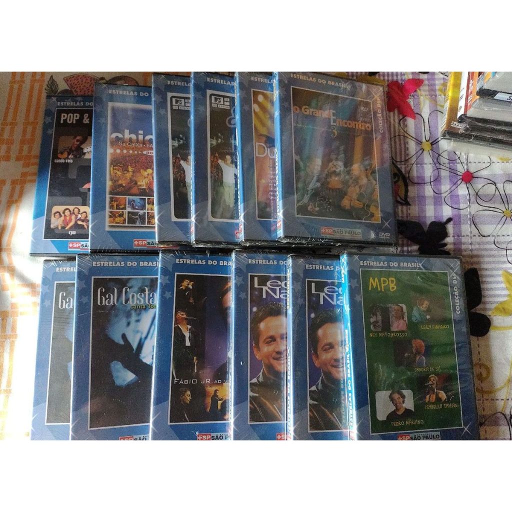 Estrelas do Brasil Dvds Diversos Lacrados - Gal Costa, Fabio Jr, Leonardo, o Grande Encontro, Sertanejo, Forró e Mais