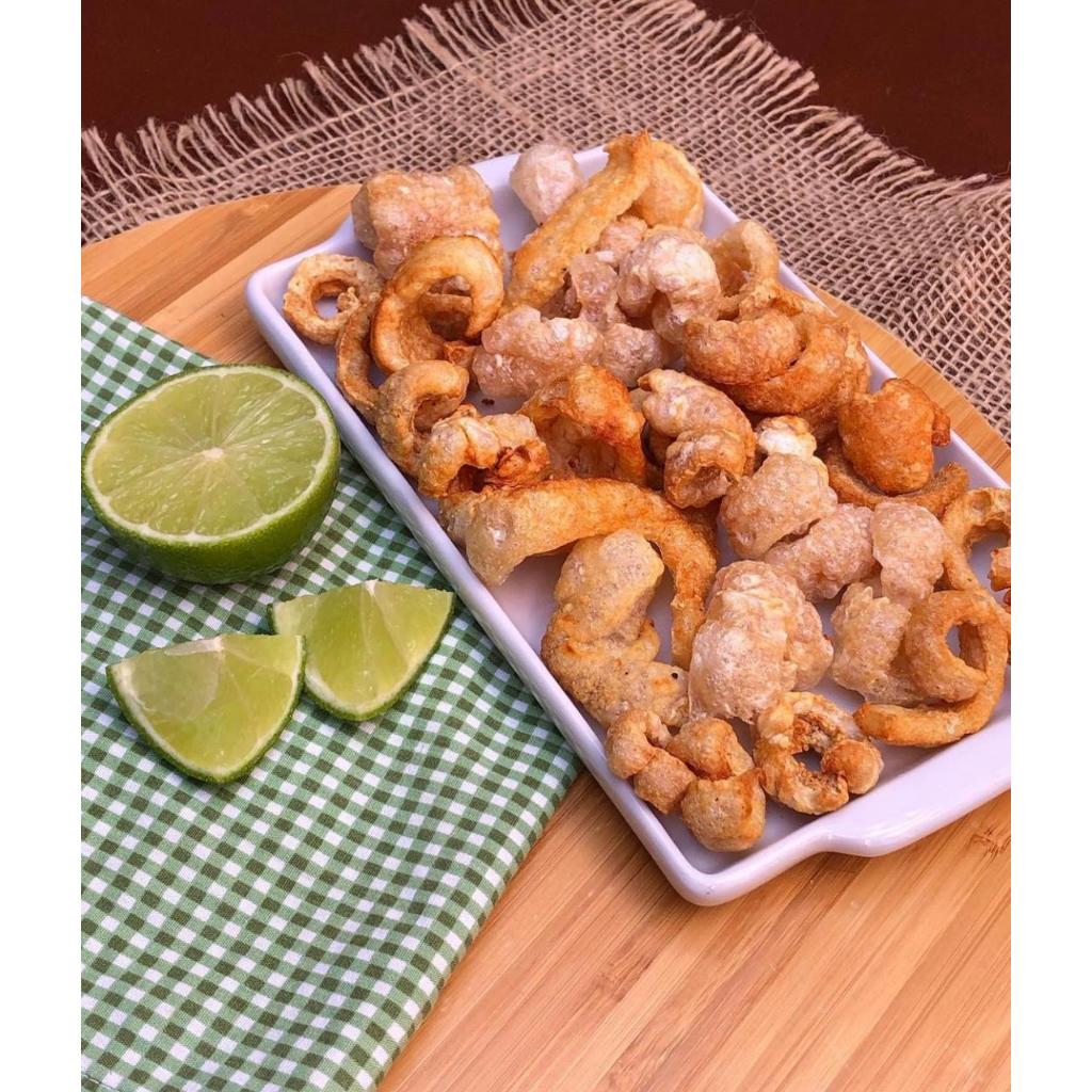 Torresmo pré-frito 1kg Pururuca pele suína San Carlo - semi pronta - air fryer - micro-ondas - óleo
