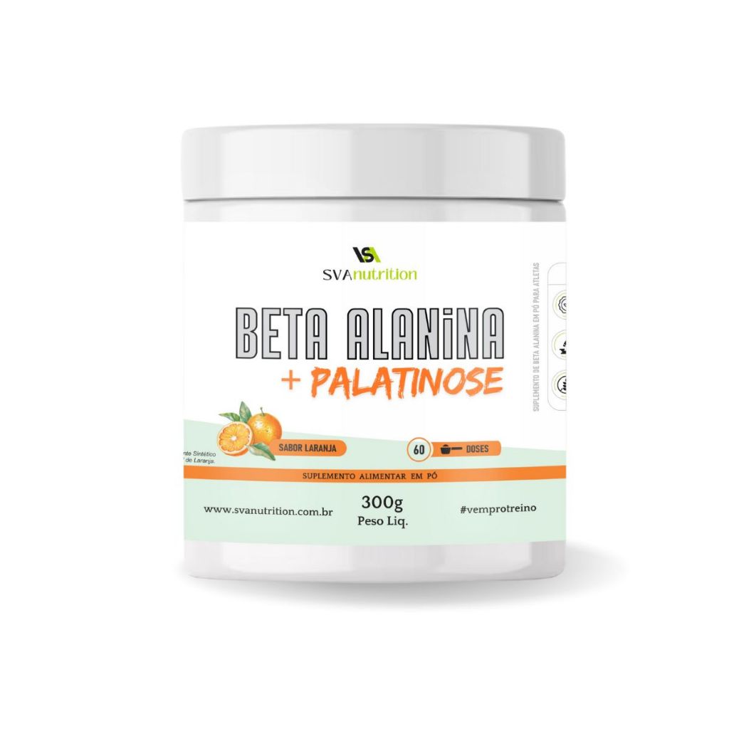 Suplemento Beta Alanina em pó com Palatinose ganho de massa, força e energia