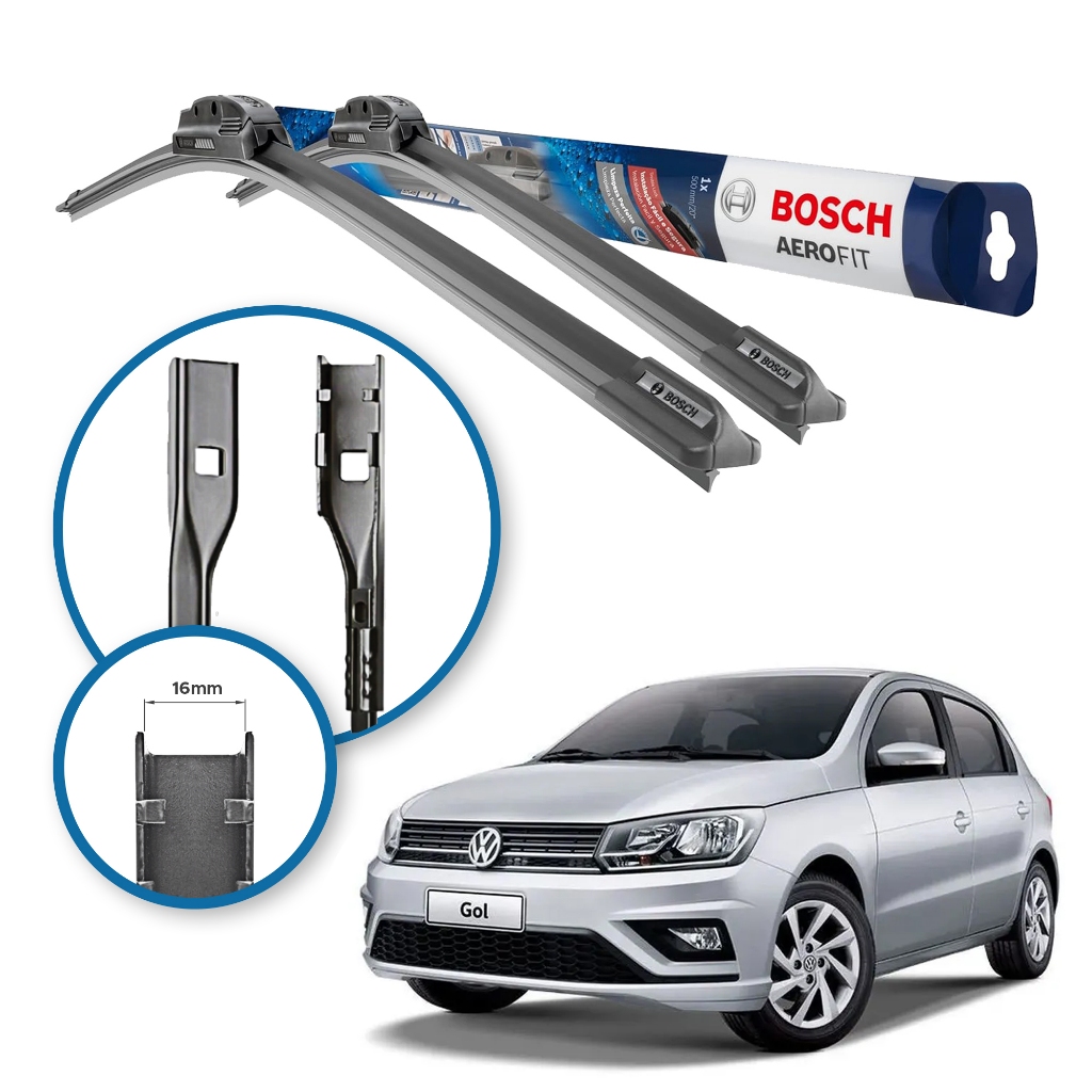 Palheta Limpador Chuva Parabrisa Bosch Volkswagen Gol 2013 a 2022