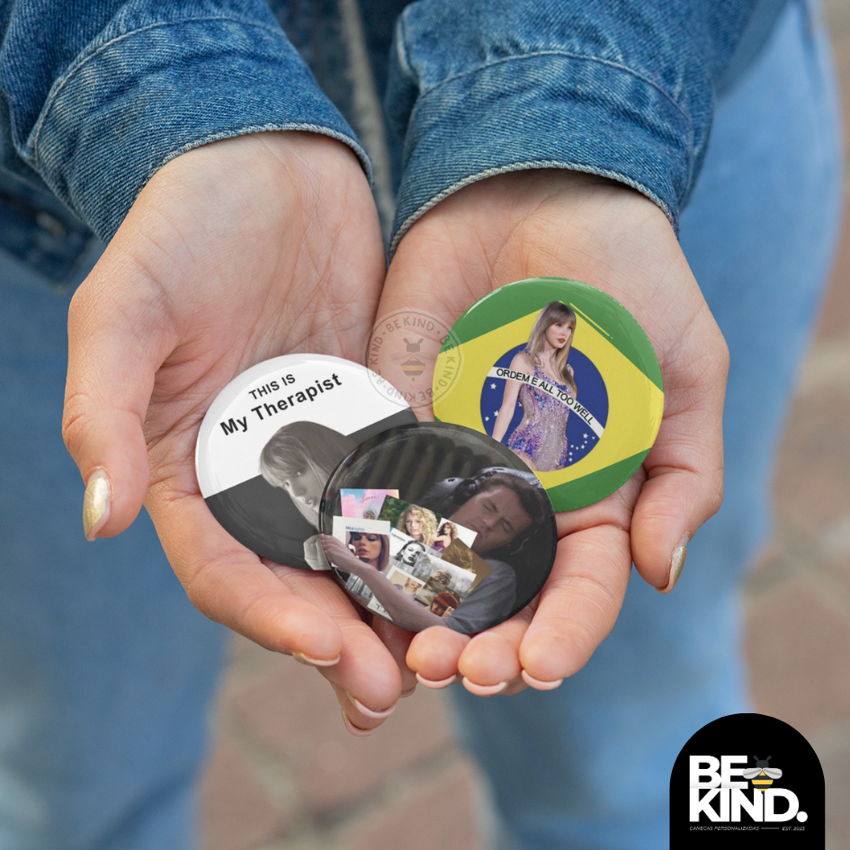 Botton/Broche 4,5cm Personalizados TAYLOR SWIFT | be kind.