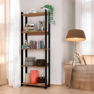 Estante Livreiro Estilo Industrial MDP Escritorio Prateleira Livros Sala Cozinha Decoração...