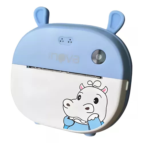 Câmera Digital Infantil Instantânea Impressão Fotos Jogos Criativos Brinquedo Educativo Recarga USB