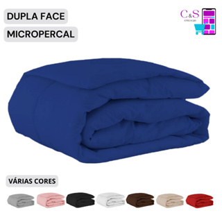 Edredom Avulso Cama Solteiro Micropercal 400 Fios Dupla Face Toque Macio em Oferta na Shopee