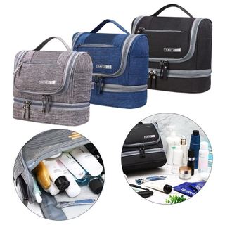 Nécessaire Bolsa De Viagem 3 Divisórias Impermeável Com Alça Portátil em Oferta na Shopee