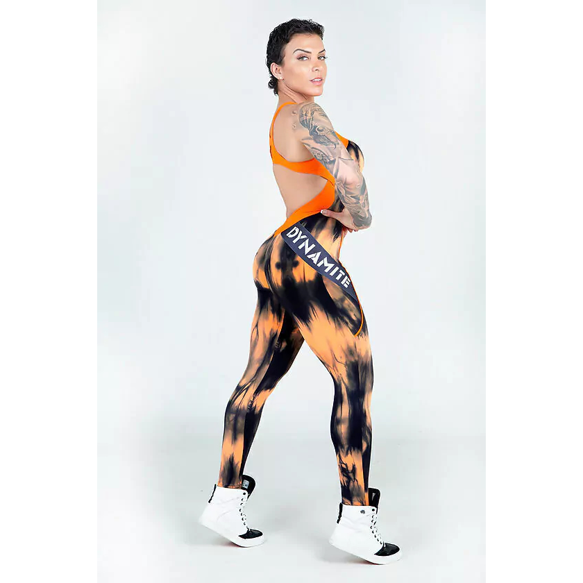 Macacão Fitness Coral Bliss Tie Dye Dynamite