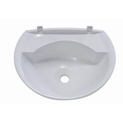 Lavatório Médio PVC Astra 36x28cm 4L para Banheiros Internos