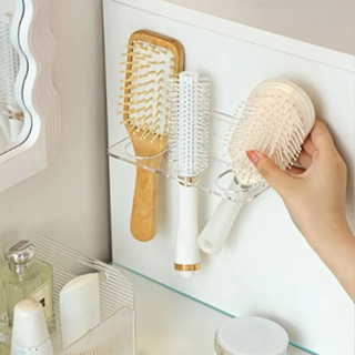 Suporte Escova de Cabelo Acrílico Cristal Utilidades Organizadores Quarto Penteadeira Guarda Roupa em Oferta na Shopee