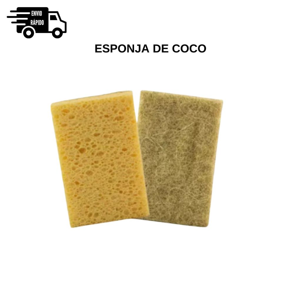 Kit com 3 Ecomais® Esponja de Coco - Lave suas louças causando menos impacto no meio ambiente.