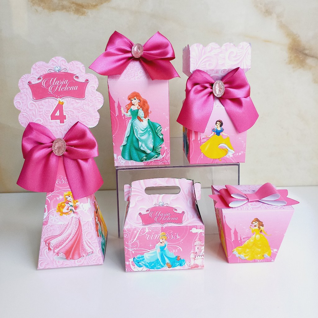 Kit Festa Princesas Personalizadas para Festas PEGUE E MONTE/Lembrancinha de Festa /Aniversário