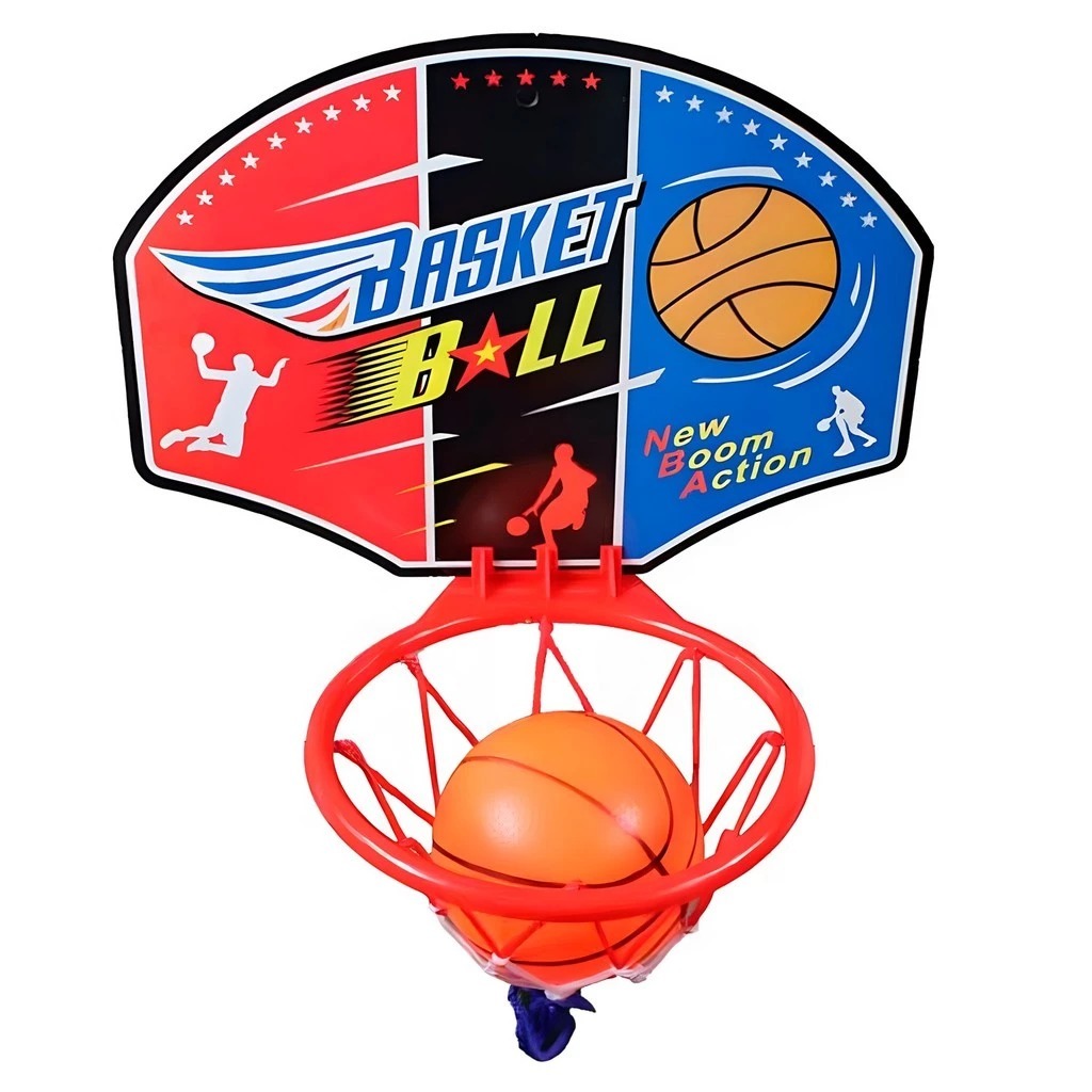 COMBO COM 2 CESTAS DE BASQUETE INFANTIL(TABELA+BOLA+INFLADOR)PRESENTE CRIANÇA