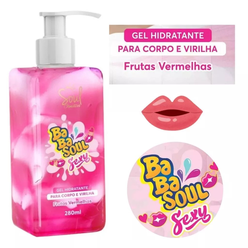 Gel Hidratante Corporal Babasoul Frutas Vermelhas Soul Cosméticos em Oferta na Shopee