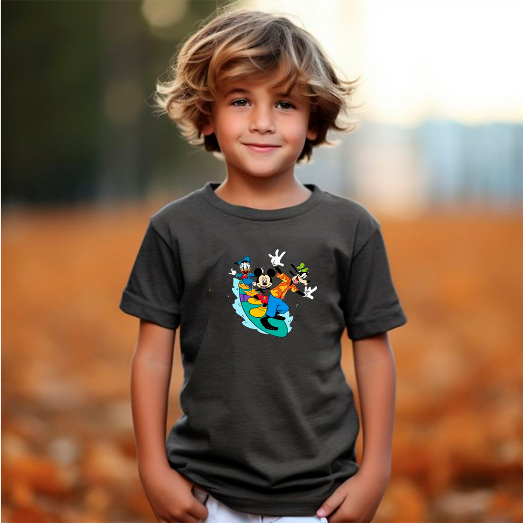 Camiseta Tshirt Infantil Criança Juvenil Bebê Unissex Algodão100% Passeio Casual Personagens Surf