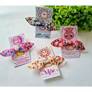 30 xuxinhas com laço mais 30 cartoes personalizado dia das mães em Oferta na Shopee