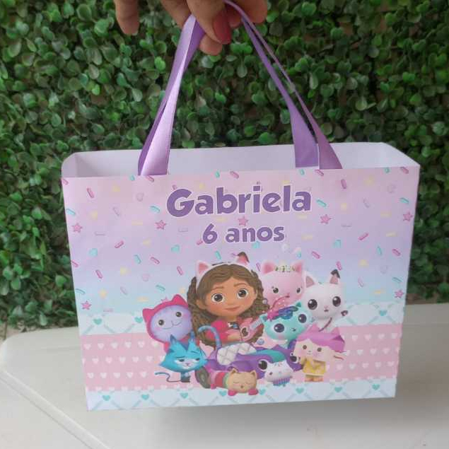 Sacolinha Surpresa A casa Mágica da Gabby Personalizada | Lembrancinhas | Festa infantil | Aniversário
