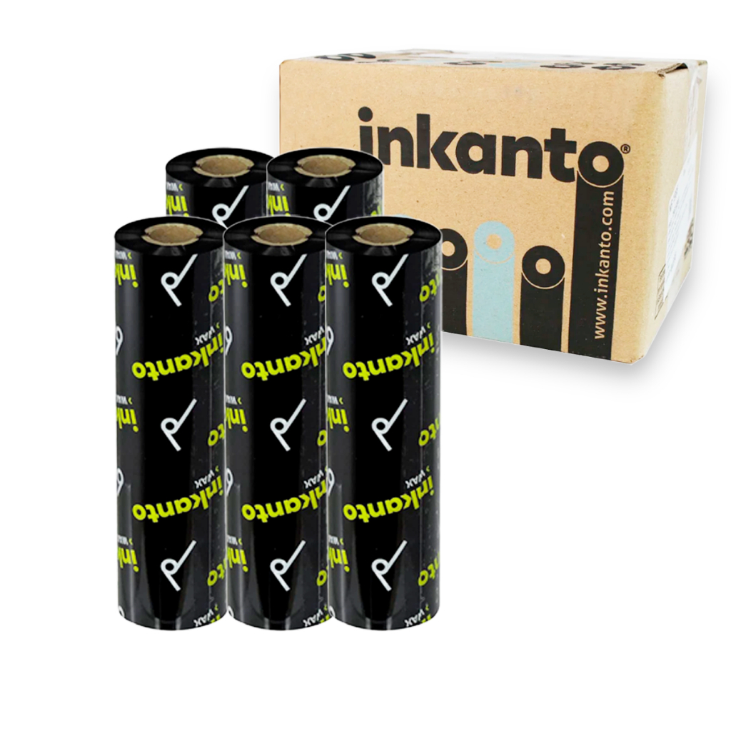 Caixa 5 Unidades Ribbon Cera 110x74 Importado Armor Inkanto para Impressora Argox Zebra Elgin