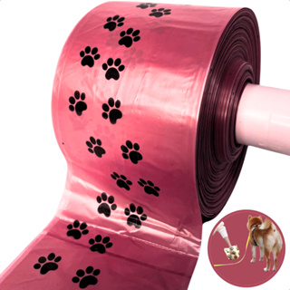 Bobina c/ 400 Saquinhos de Lixo Coco Pet Biodegradavel 28x30 Rosa em Oferta na Shopee