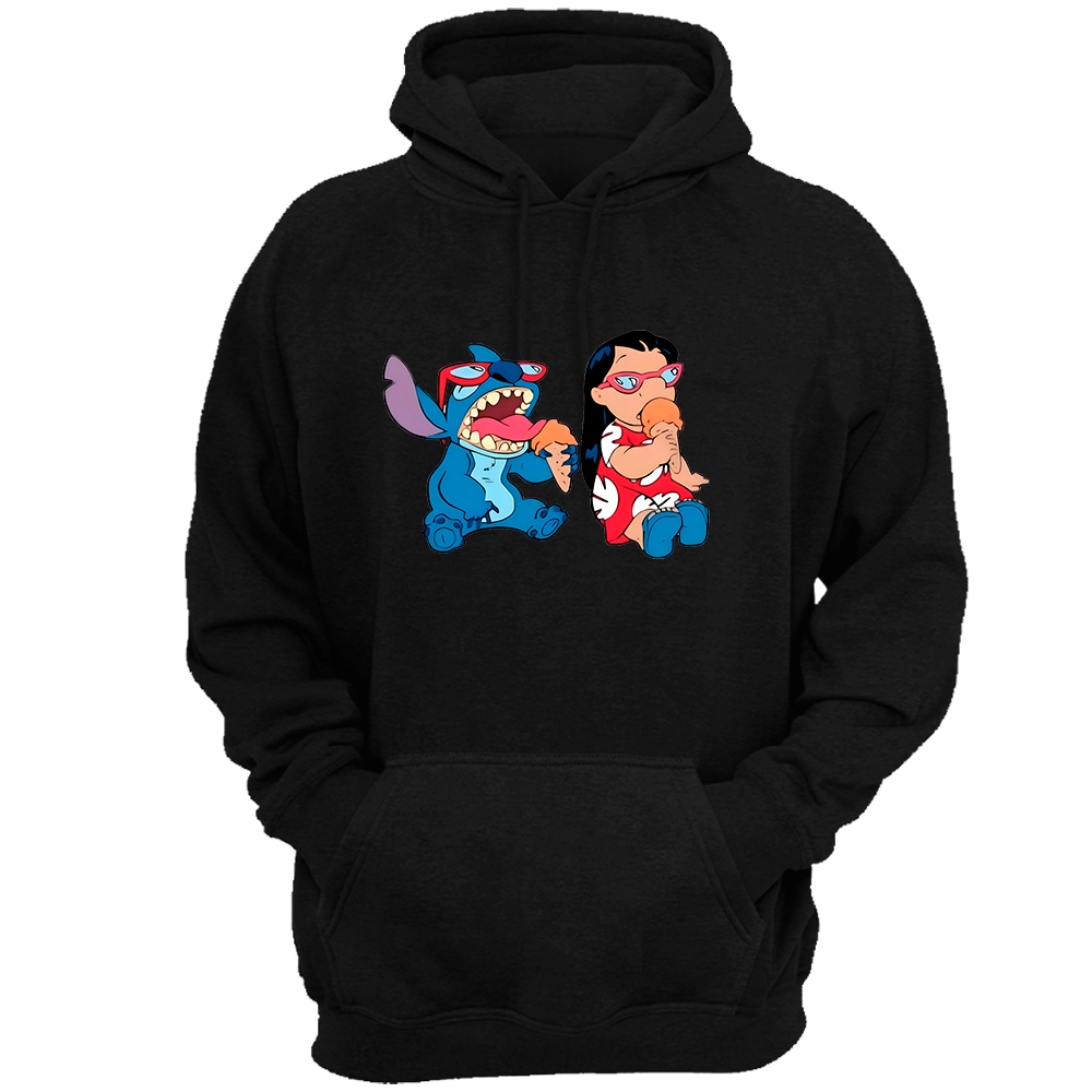 Blusa De Frio Casaco Moletom Estampado Masculino E Feminino Stitch Lilo & Stitch Desenho Filme Ohana