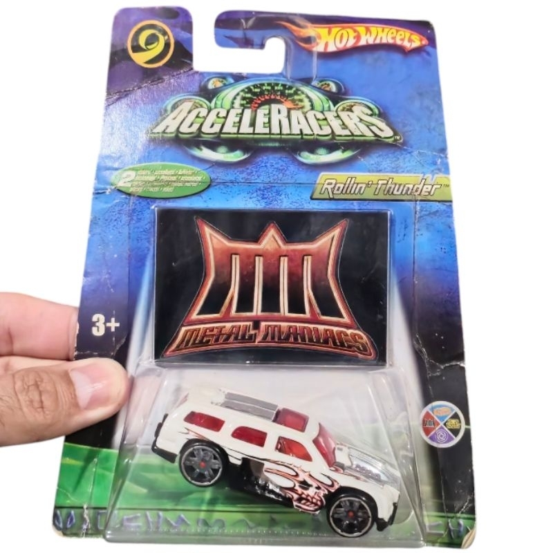 Rollin Thunder AcceleRacers Hot Wheels 2006 Metal Maniacs Raríssimo