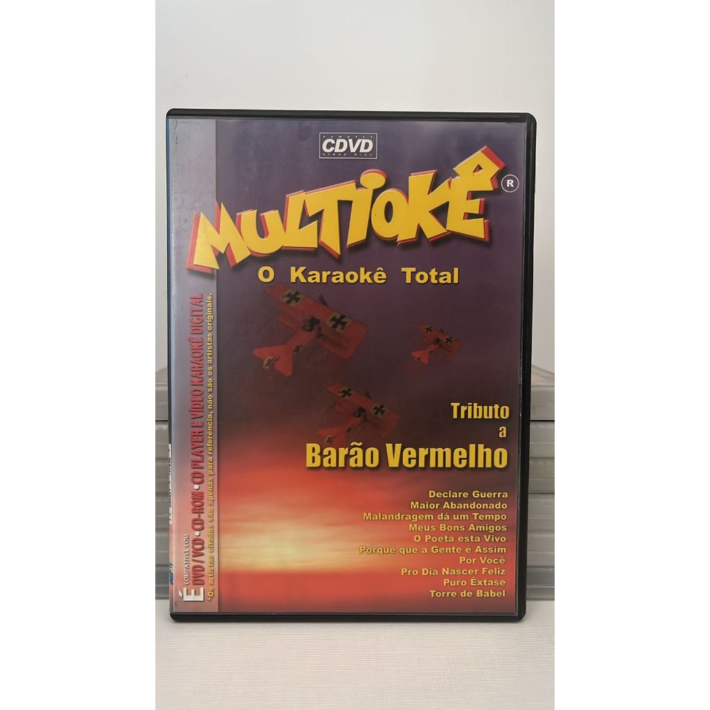 MULTIOKÊ - O KARAOKÊ TOTAL - TRIBUTO A BARÃO VERMELHO - DVD - Original
