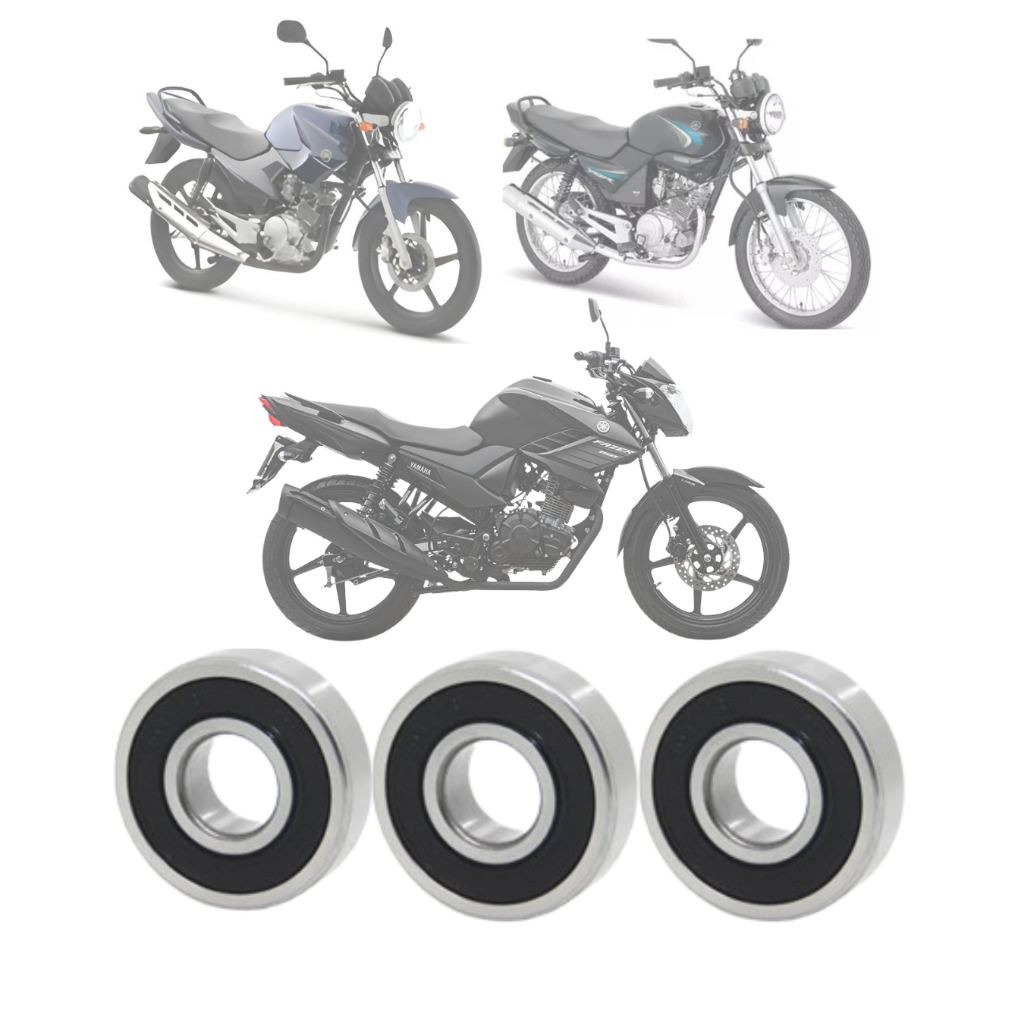 KIT ROLAMENTO RODA TRASEIRA YAMAHA YBR 125/FACTOR 125/ FAZER 150