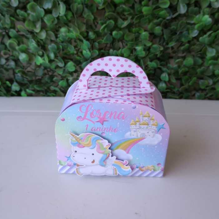 Caixa Maletinha Unicornio| Personalizados | Lembrancinhas | Festa infantil | Aniversário
