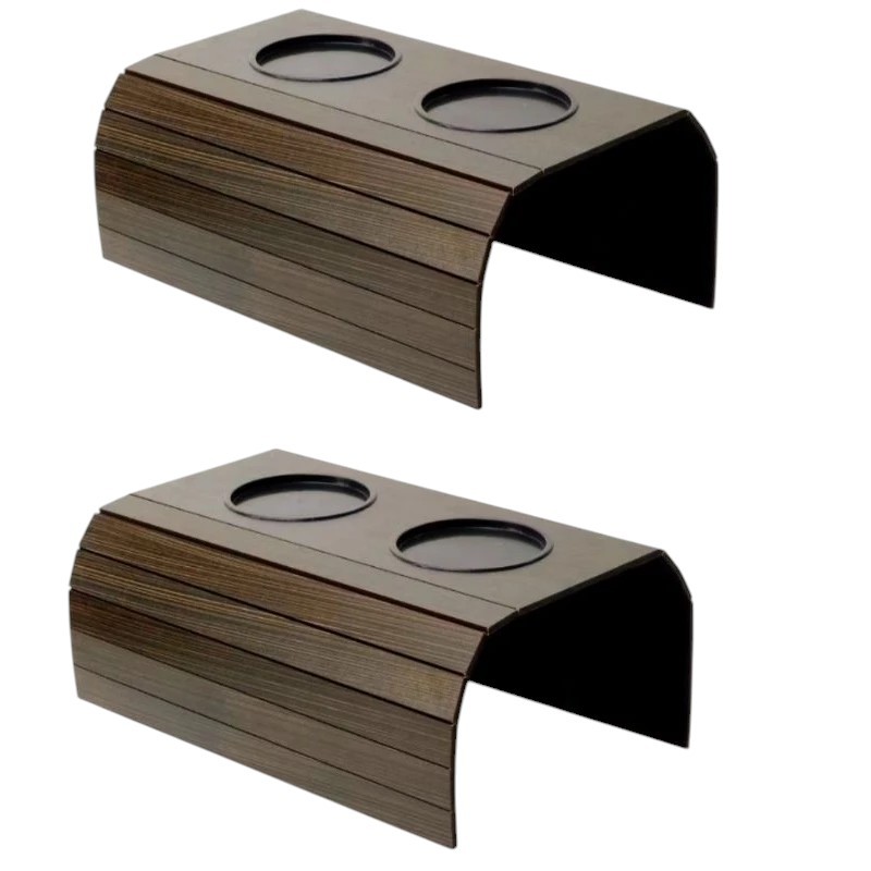 Kit 2 Unidades - Porta Copos de Sofá Articulado de MDF