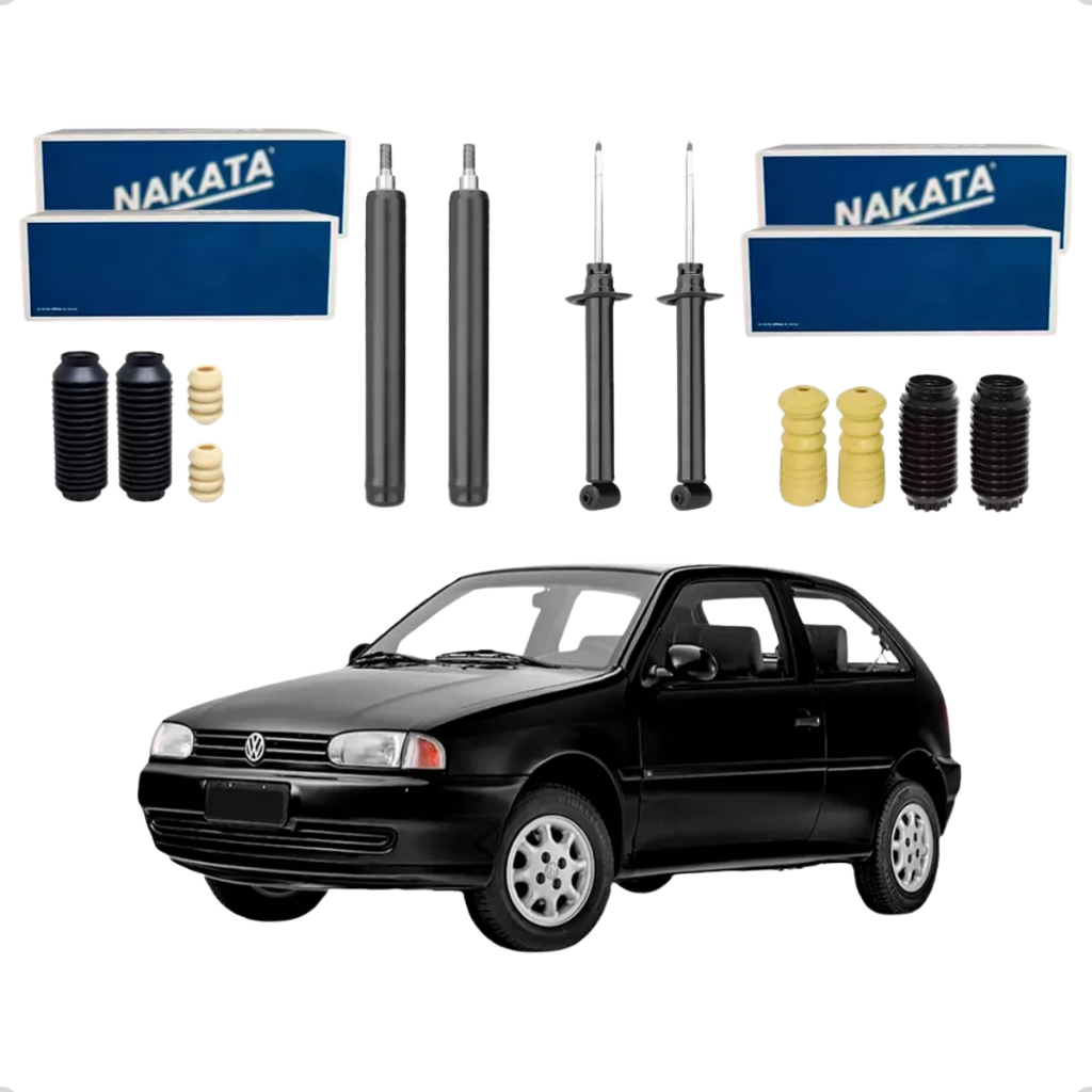 Kit 4 Amortecedor Dianteiro Traseiro Nakata + Batente Coifa Gol Bola Parati G2 G3 G4 em Oferta na Shopee