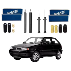 Kit 4 Amortecedor Dianteiro Traseiro Nakata + Batente Coifa Gol Bola Parati G2 G3 G4