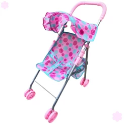 Carrinho De Boneca Rosa Menina Passeio Bebe Reborn Infantil Diversão