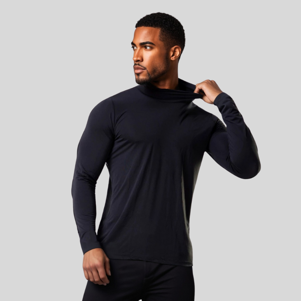 Camisa Térmica UV Gola Alta - Segunda Pele Leve, Respirável e com Proteção Solar UPF50+