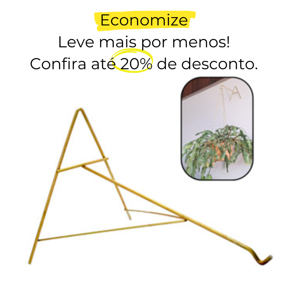 Suporte Reforço A indicado Pendurar na Parede Vaso de Planta Flor, Fibra de Coco por Correntes o Cabo em Oferta na Shopee
