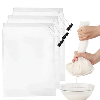 Malha 200 Sacos Filtrantes Reutilizáveis de Leite, Soja, Iogurte e Chá para Cozinha em Oferta na Shopee