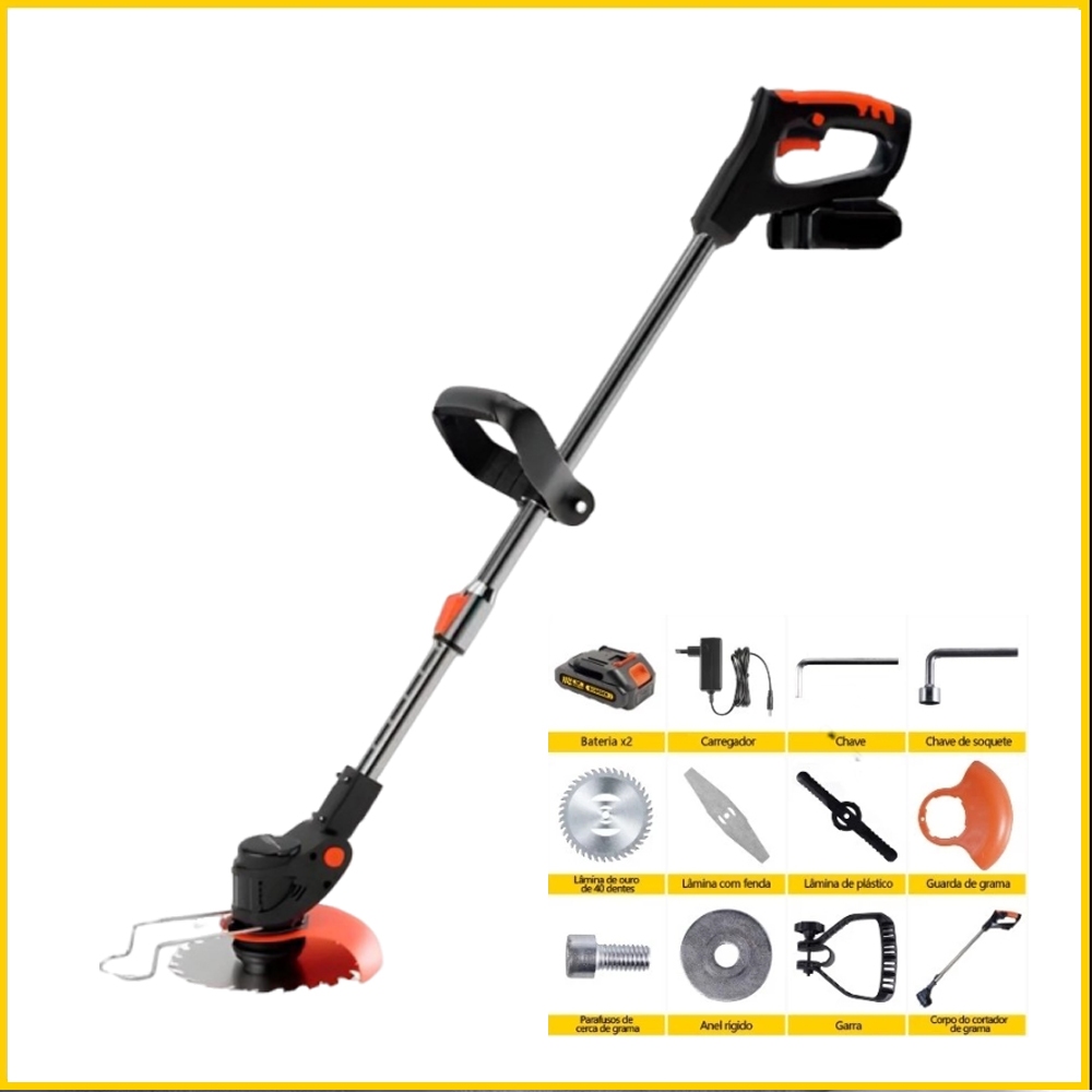 Aparador de Grama Elétrico a Bateria