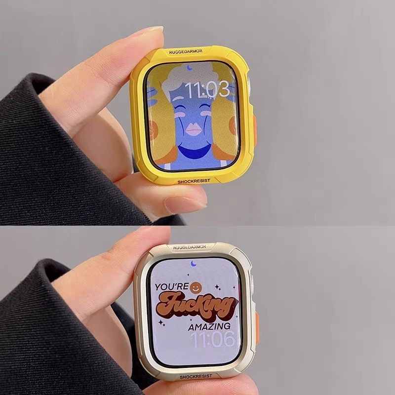 Silicone Macio Capinha Case Para Apple Watch 10 11 46mm 42mm 44mm 40mm 45mm 41mm 49mm Ultra iWatch Protetor Capa — imagem 2 de 2