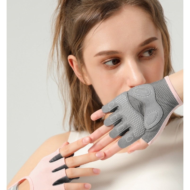 1 Par De Luvas De Ginástica Antiderrapantes Respiráveis Para Homem Mulher Fitness Construção Corporal