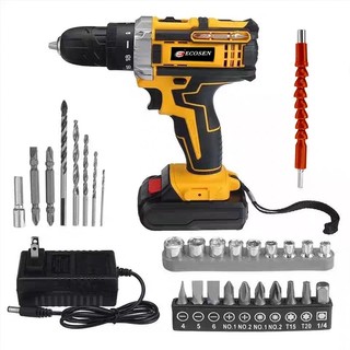 Furadeira elétrica parafusadeira3/8" a bateria 21V/ 12V caixa eacessórios - PI-10MA - Mondial (110V/220V) em Oferta na Shopee