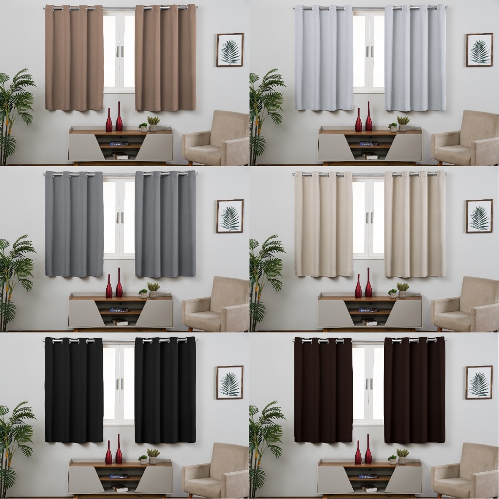 Cortina Blackout Em Tecido 2 80 X 1 80 (L x A) Janela Sala Quarto