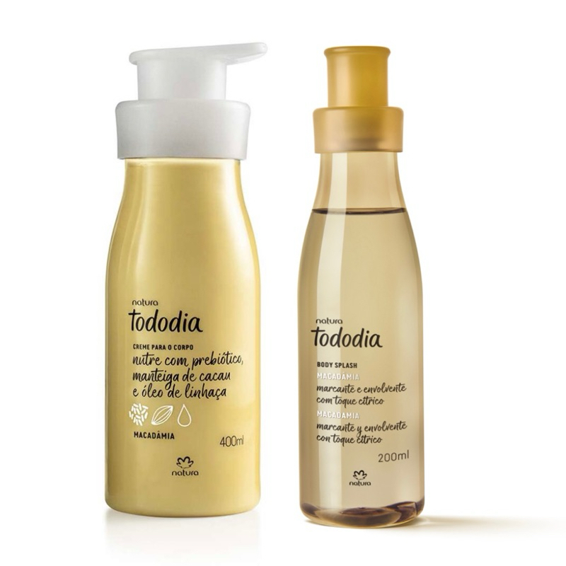 Natura Tododia Macadâmia (kit 2 itens)+ sacola para presente em Oferta na Shopee