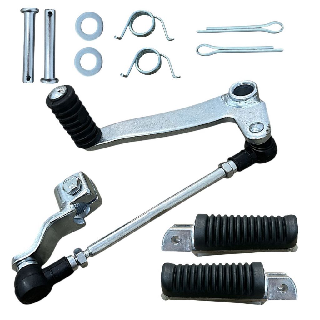 Kit De Pedaleira + Pedal De Cambio Yamaha Ys 250 Fazer 2012 Até 2017