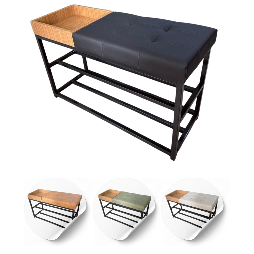 Sapateira Banco Banquinho Estofado Para Casa 80cm Aparador Luxo em Oferta na Shopee