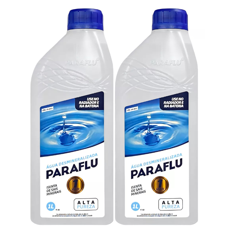 Kit 2 Água Desmineralizada Para Bateria E Radiador Paraflu em Oferta na Shopee