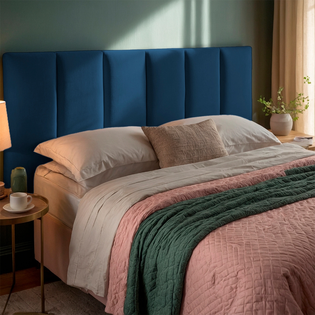 Cabeceira de Cama Box Retângular KIT 8 Peças-Para Cama Queen e Casal 45x20cm- Envio Imediato