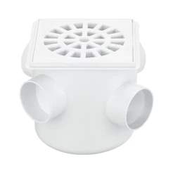 Caixa Sifonada de 100x100x40mm Quadrada Herc